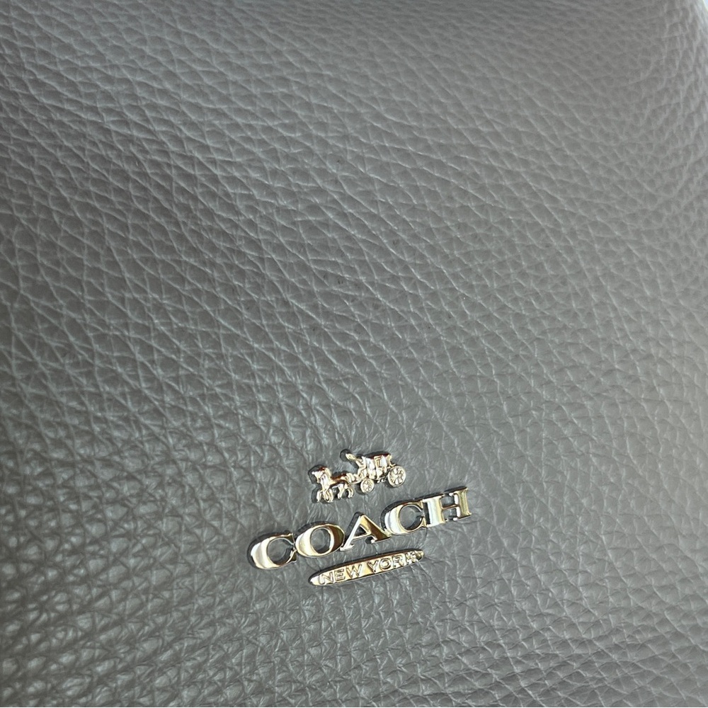 Coach Grey Leather Penny Shoulder Bag - Picture 6 of 16